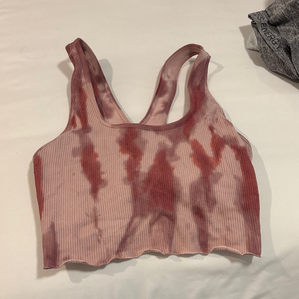 Spiritual Gangster Tie-Dye Ribbed Tank Top
